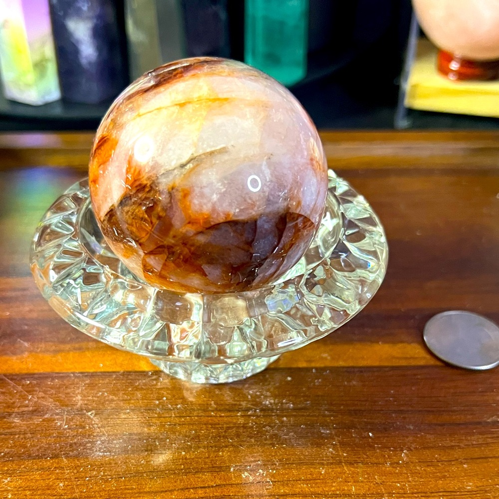 Fire Quartz Sphere 10oz